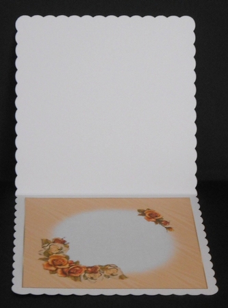 8x8 Golden Roses Golden Anniversary Insert Plate by Joan Prince
