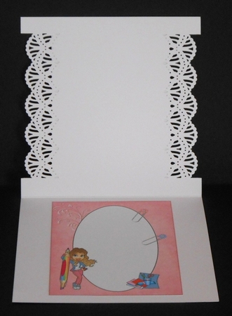 Colour Me Janette Craft Girl Insert Plate by Joan Prince