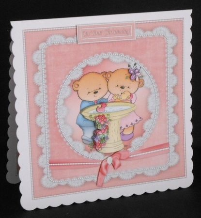 8x8 Baby Girl Christening by Joan Prince