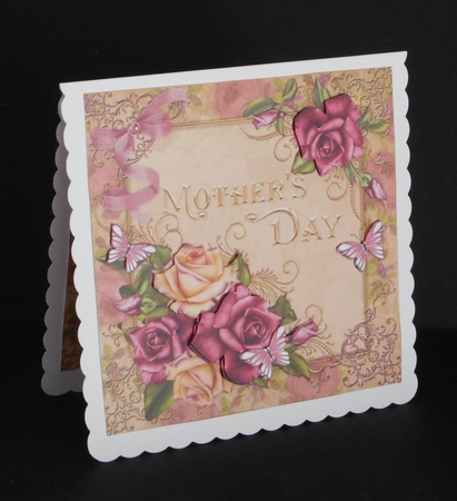 8x8 Vintage Roses for Mothers Day by Joan Prince