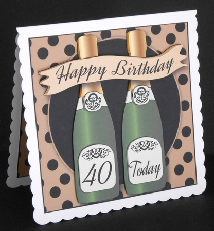 Birthday Champagne 40 Today Mini Kit by Joan Prince