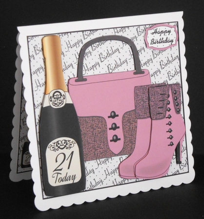 Bag, Boots and Bubbly 21 Today Mini Kit by Joan Prince