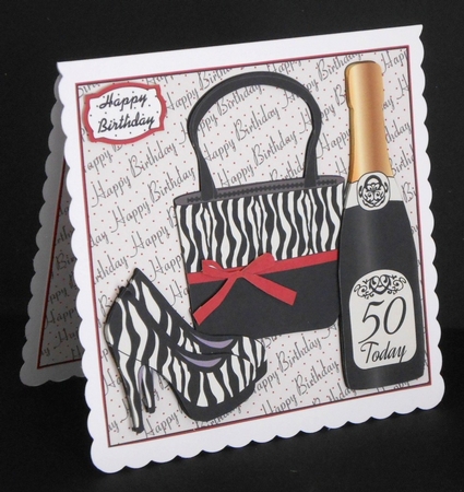 Bag, Shoes and Bubbly 50 Today Mini Kit by Joan Prince