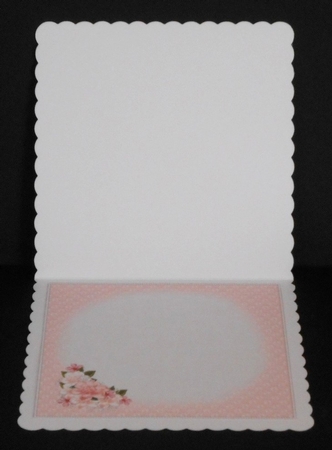 8x8 Pink Gardenias Insert Plate by Joan Prince
