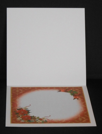 8x8 Merry Christmas Flowers Insert Plate by Joan Prince