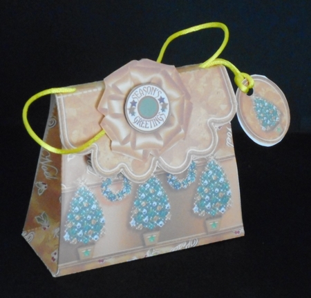 Handbag Gift Box Christmas Trees by Joan Prince