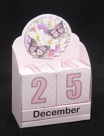 3D Summer Bouquet Perpetual Calendar Desk Set 3D Decoupage by Joan Prince