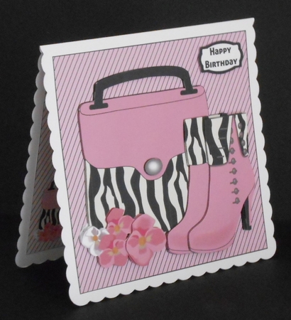 Handbag, Boots & Flowers 3 Mini Kit by Joan Prince