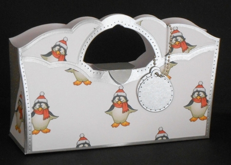 Christmas Penguin Backing Paper by Joan Prince
