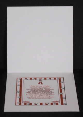 Red n White Football by Joan Prince