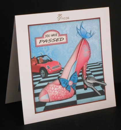 Pink Stiletto with Car Keys Qc by Joan Prince