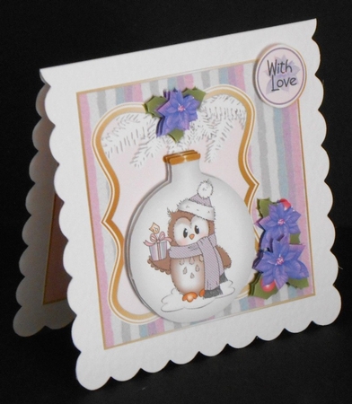 Ozzie with Gift Bauble Christmas Topper Mini Kit by Joan Prince