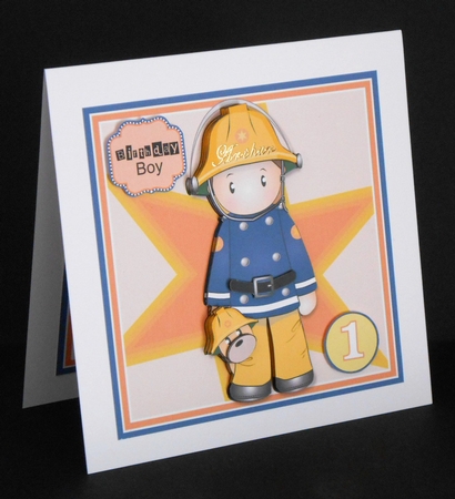 Fireman Andy Birthday Topper Mini Kit by Joan Prince