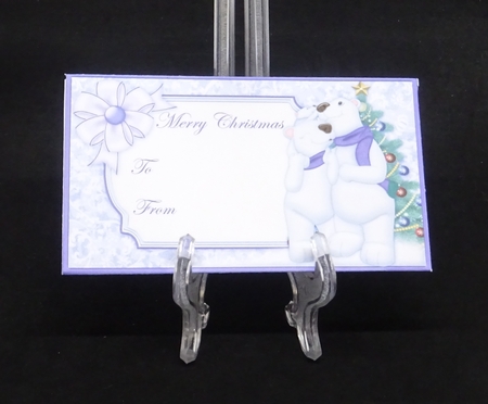 Polar Bear Family Christmas Money Wallet Envelope by Joan Prince