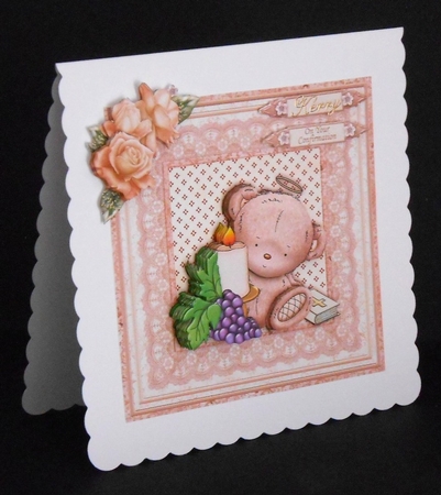 Communion Confirmation Bear Mini Kit & Optional Rose by Joan Prince