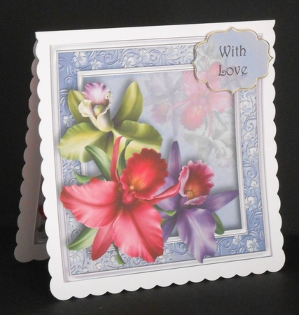 Gorgeous Tropical Orchids 8x8 Quick Topper by Joan Prince