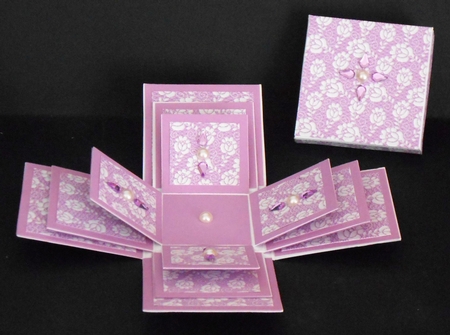 8" x 8" Rose Lace Set 1 Backing Papers by Joan Prince