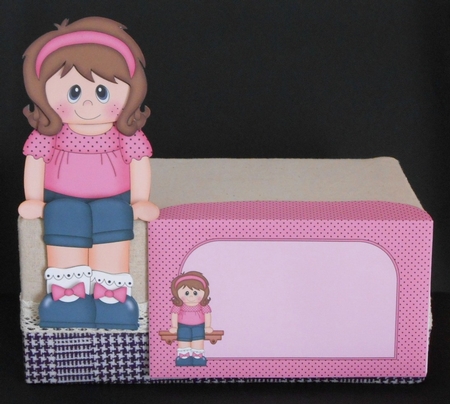 3D on the Shelf Card Kit - Little Girl Lisa by Joan Prince