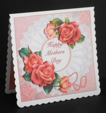 8x8 Roses Pearls and Lace for Mother Mini Kit by Joan Prince
