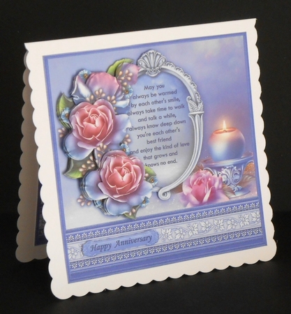 Frosted Rose & Verse Wedding or Anniversary 8x8 Mini Kit by Joan Prince