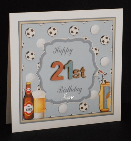 Happy 21st Birthday Sport Topper by Joan Prince
