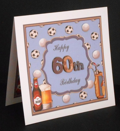 Happy 60th Birthday Topper by Joan Prince