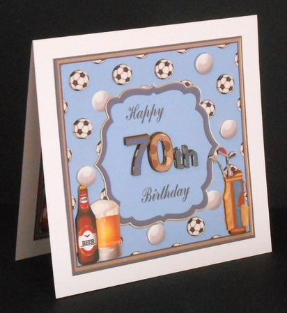 Happy 70th Birthday Topper by Joan Prince