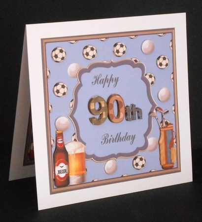 Happy 90th Birthday Topper by Joan Prince