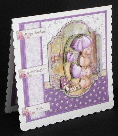 Hide & Seek Mice 8x8 Birthday Decoupage Mini Kit by Joan Prince