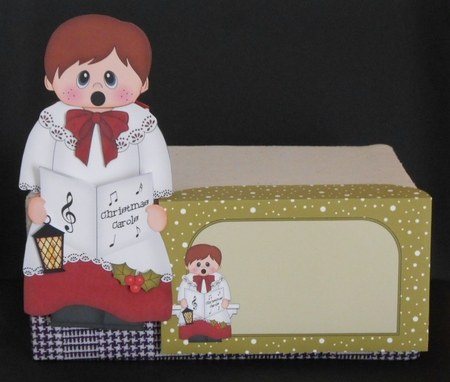 3D on the Shelf Card Kit - Christmas Little Choirboy by Joan Prince