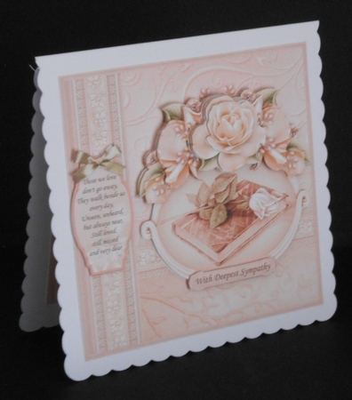 Sympathy Bible & Rose 8x8 Decoupage Mini Kit by Joan Prince