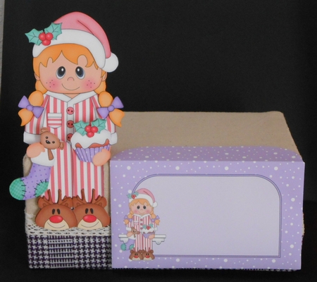 3D on the Shelf Card Kit - Little Christmas Pyjama Girl by Joan Prince