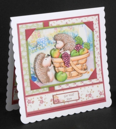 Get Well Soon Harvest Hedgehogs Thanksgiving 8x8 Mini Kit by Joan Prince