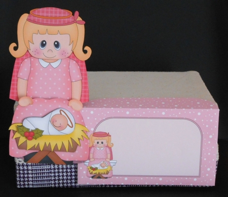 3D on the Shelf Card Kit - Christmas Nativity Mary & Jesus by Joan Prince