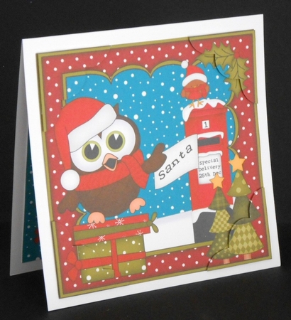 8 x 8 Christmas Little Hoot Owl's Letter for Santa by Joan Prince