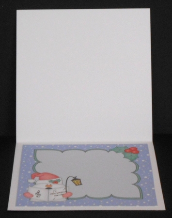 8x8 Carol Singing Christmas Snowball Sam Insert by Joan Prince