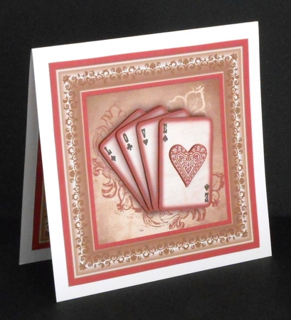 Love Playing Cards 8x8 Decoupage Mini Kit by Joan Prince