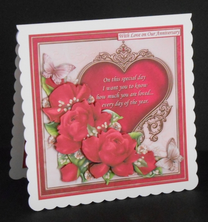 You Are Loved Pink Roses Verse 8x8 Mini Kit by Joan Prince