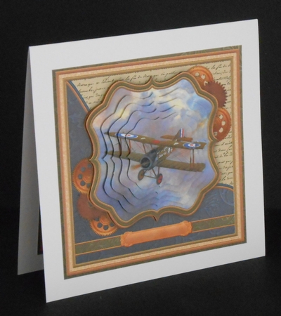 Vintage Raf Biplane 7.5 Pyramage Mini Kit by Joan Prince