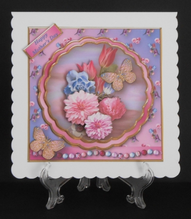 Pink and Blue Cluster Stacked Layer Card Mini Kit by Joan Prince
