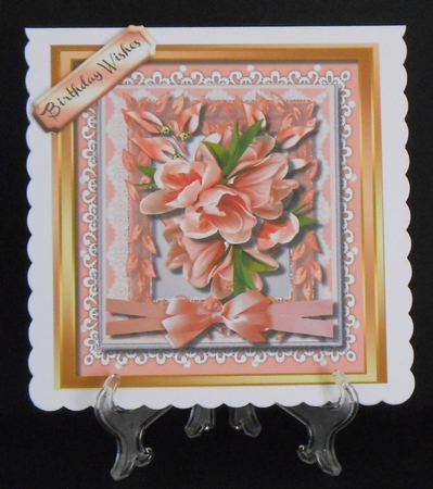 Beautiful Flowers and Ribbon Bow by Joan Prince