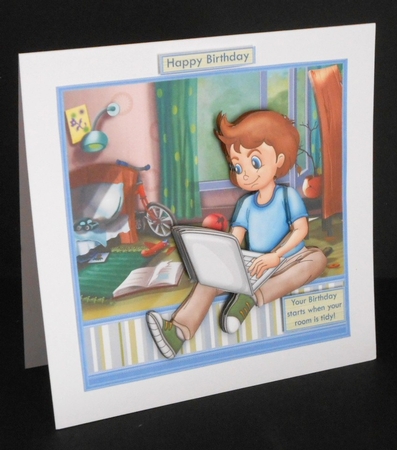 Your Birthday Starts When You Room is Tidy Boys Mini Kit by Joan Prince