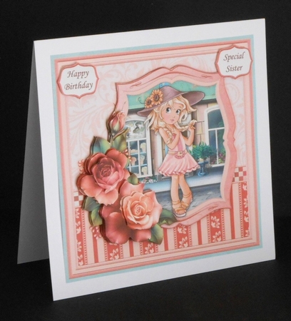 Flora at the Florists 8x8 Decoupage Mini Kit by Joan Prince