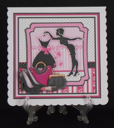 LITTLE BLACK DRESS & ACCESSORIES 8x8 Decoupage Mini Kit by Joan Prince