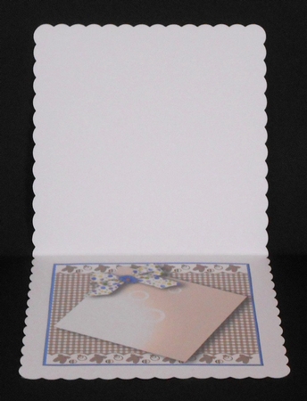 Insert for Baby Boy Decoupage Card by Joan Prince