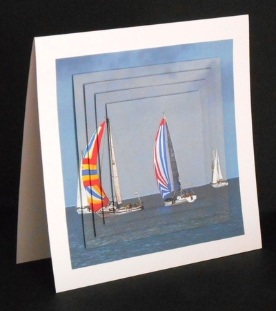 Boats - Sailing - Regatta 3 - Pyrimage/Pyramid + Insert & Tag by Joan Prince