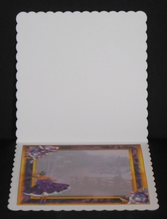 The Purple Rose Dress Card Front Kit by Joan Prince