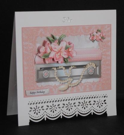 Pink Orchids Jewellery Box by Joan Prince