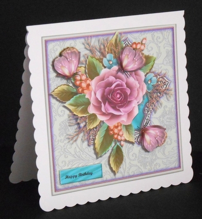 Roses In Classic Frame 2  by Joan Prince