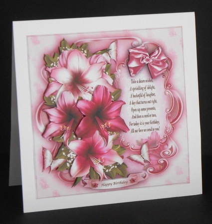 Vintage Pink White Flowers Mini Kit by Joan Prince